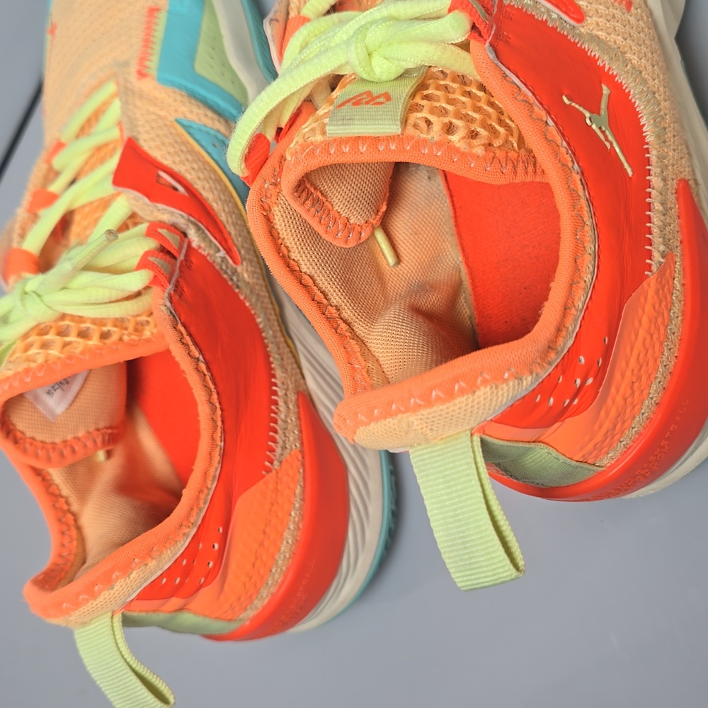 Jordan Westbrook One Take Mango Aqua Woman's Size 8.5 Tag Reads 7Y - Picture 6 of 17